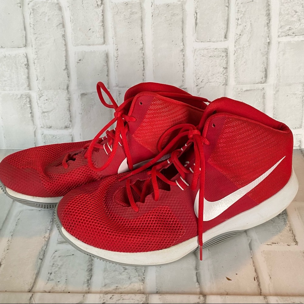 Nike Air Precision Men size 13 red white sneakers